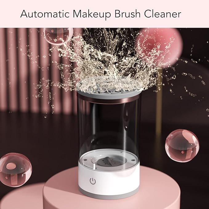 Limpiador automático de brochas de maquillaje