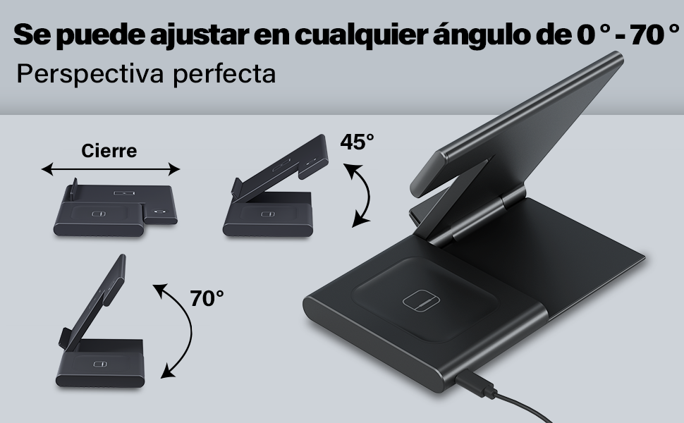 Estación de Carga 3 en 1 - Carga Rápida y Versátil