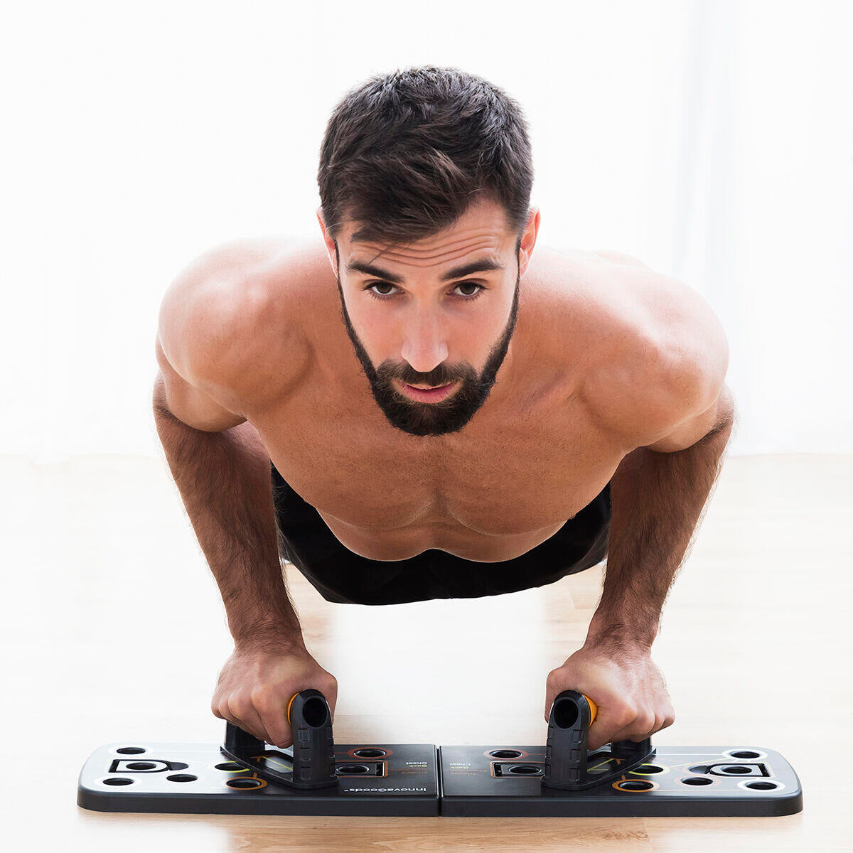 Tabla de Flexiones Push-Up Multifuncional con Bandas de Resistencia