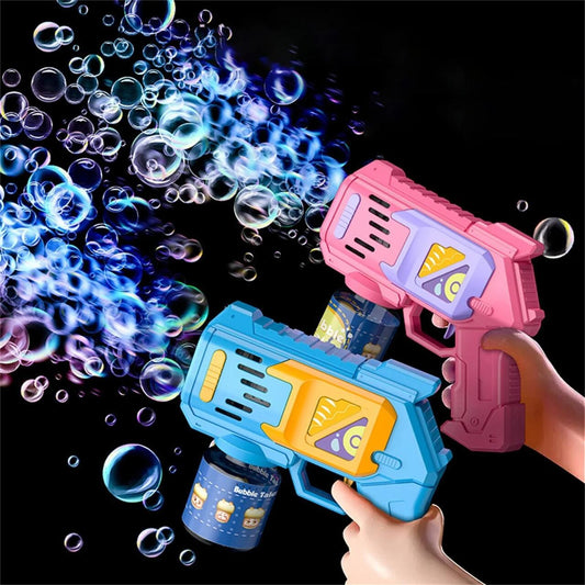 Pistola de Burbujas para Niños, Máquina Automática de Burbujas de Jabón