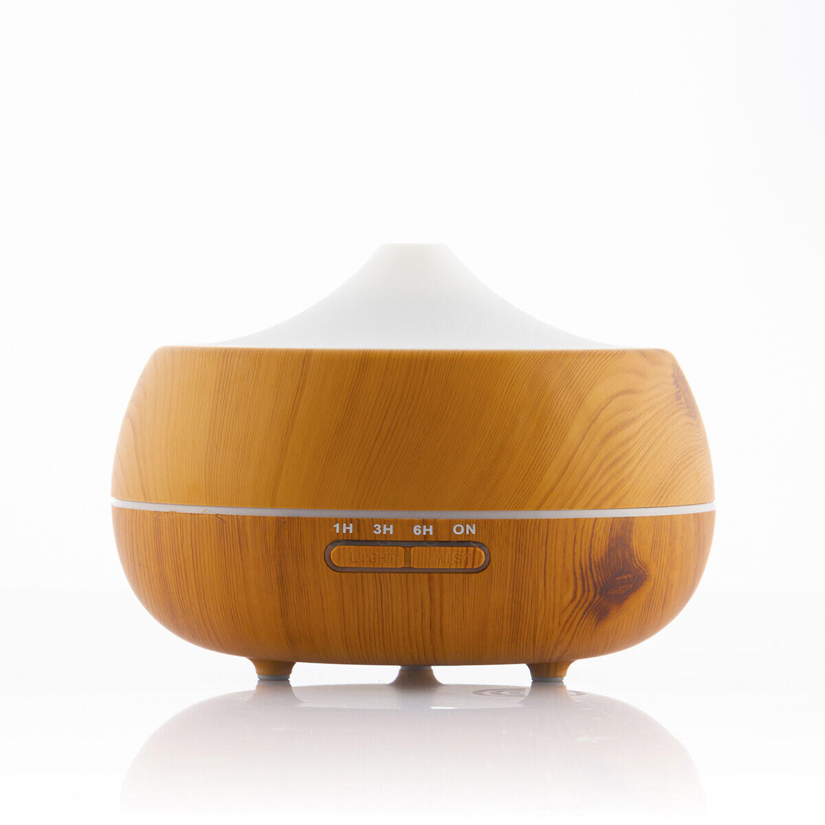 Humidificador Difusor de Aromas con LED Multicolor Wooden-Effect