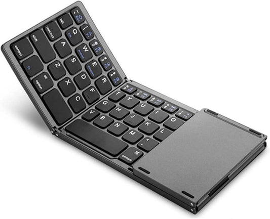 Teclado Plegable Bluetooth con Panel táctil, Teclado inalámbrico Portátil para PC