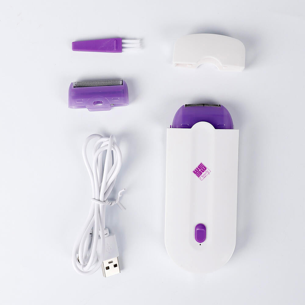 Afeitadora Eléctrica para Mujer, 4 in 1 USB Recargable Eléctrico Depiladora sin Dolor